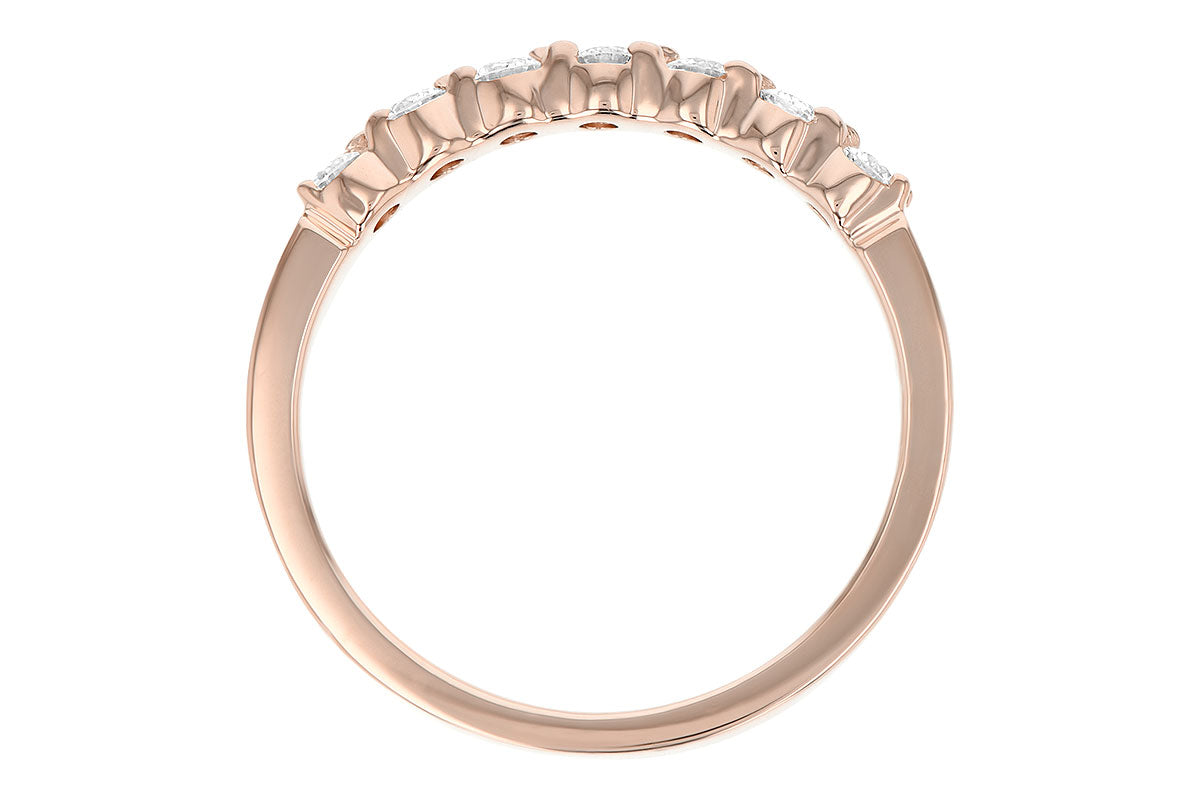 Allison Kaufman Diamond Wedding Band in 14K Rose Gold, 0.33 ctw (WR114-33), alternate view