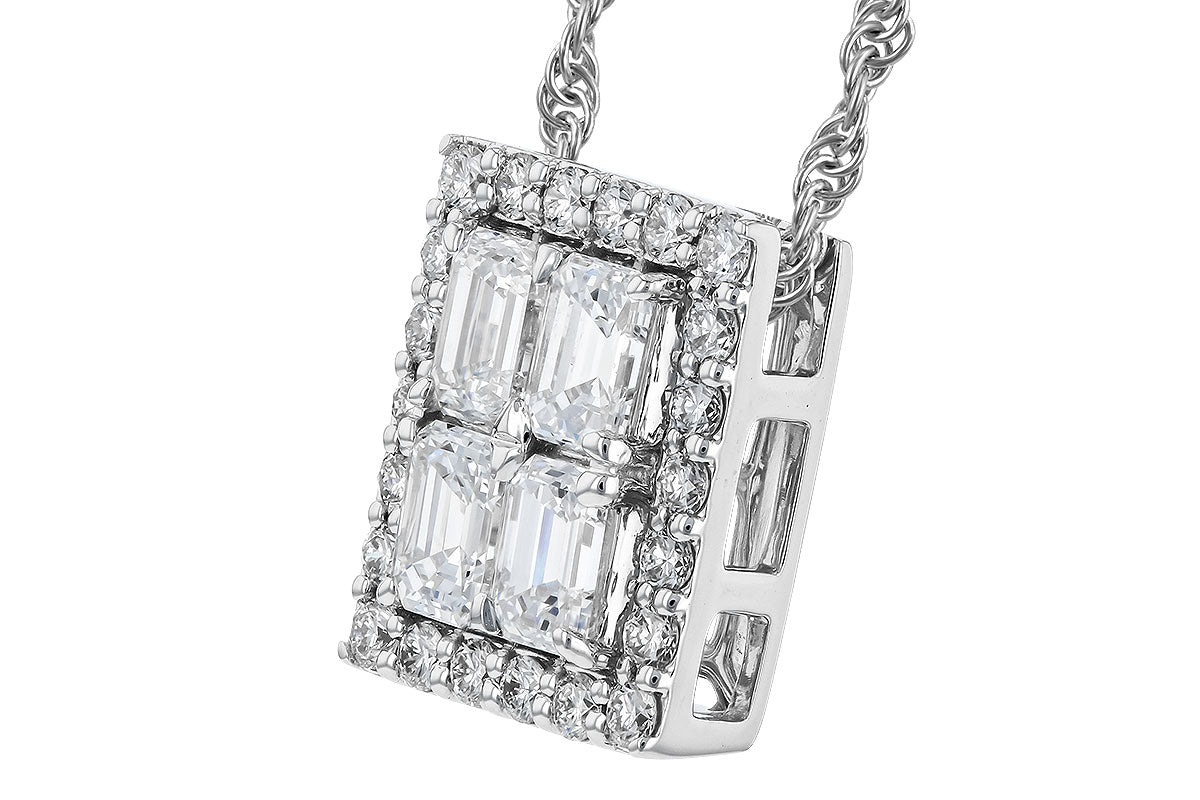 Allison Kaufman Diamond Necklace in 14K White Gold, 1.15 ctw, alternate view