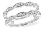 Allison Kaufman Diamond Ring Guard in 14K White Gold, 0.23 ctw (W2000)