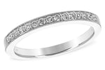 Allison Kaufman Diamond Wedding Band in 14K White Gold, 0.19 ctw (W1744)