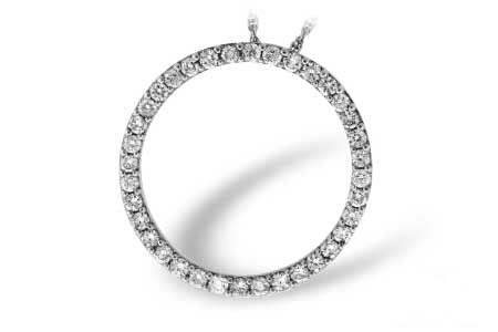 Allison Kaufman Diamond Necklace in 14K White Gold, 0.98 ctw (N7096)