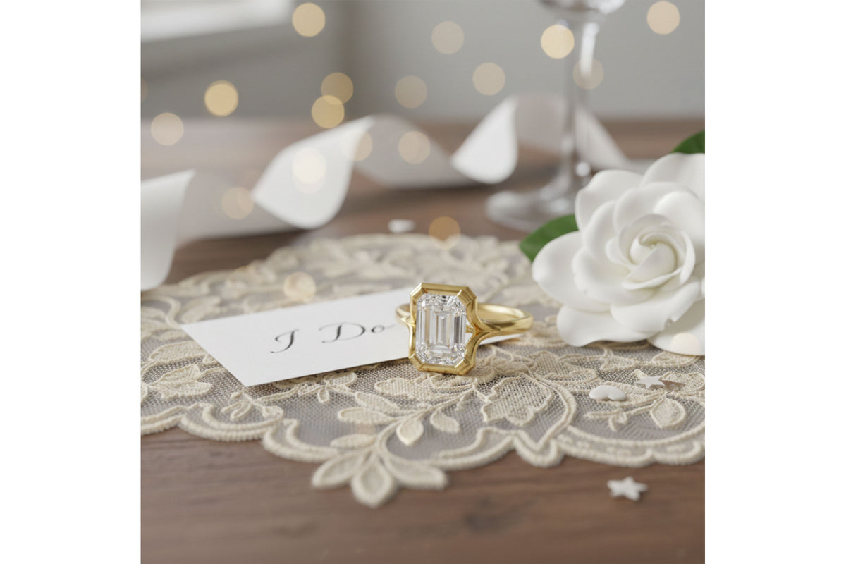 Allison Kaufman Engagement Ring Semi-Mount in 14K Yellow Gold (L7927), alternate view