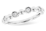 Allison Kaufman Diamond Wedding Band in 14K White Gold, 0.08 ctw (W2402)