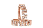 Allison Kaufman Diamond Earrings in 14K Rose Gold, 0.30 ctw (E1995), alternate view