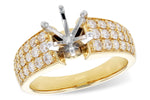 Allison Kaufman Diamond Engagement Ring Semi-Mount in 14K Yellow Gold, 0.75 ctw (L7819)