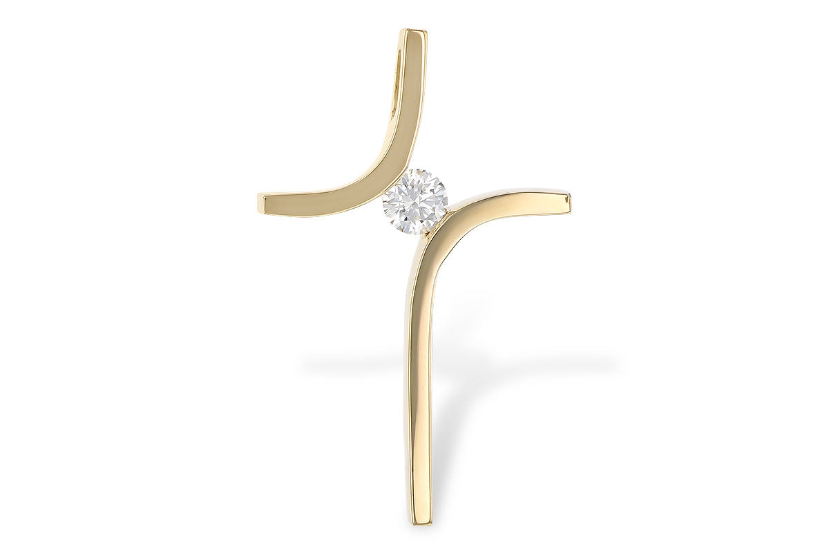 Allison Kaufman Diamond Pendant in 14K Yellow Gold, 0.07 ctw