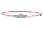 Allison Kaufman Diamond Bangle Bracelet in 14K Rose Gold, 0.25 ctw