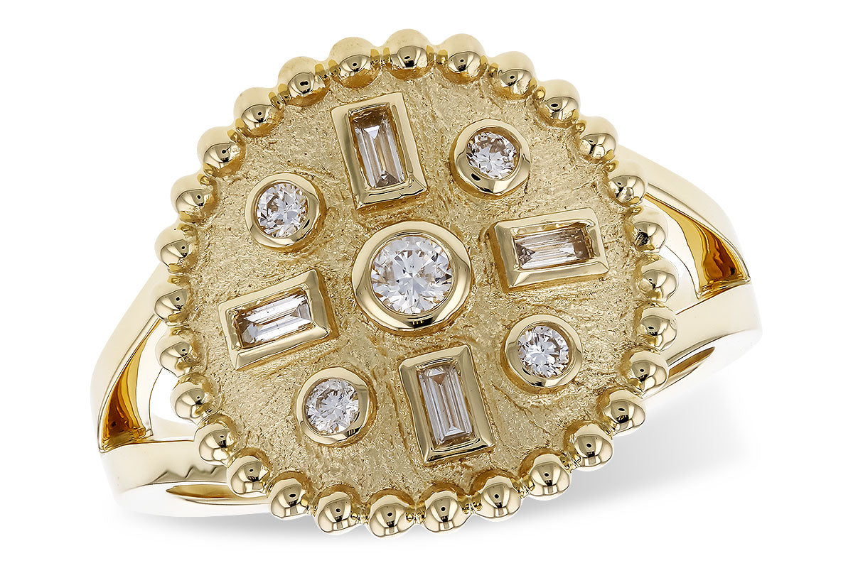 Allison Kaufman Baguette Diamond Ring in 14K Yellow Gold, 0.19 ctw