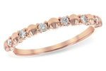 Allison Kaufman Diamond Wedding Band in 14K Rose Gold, 0.15 ctw (W2309)
