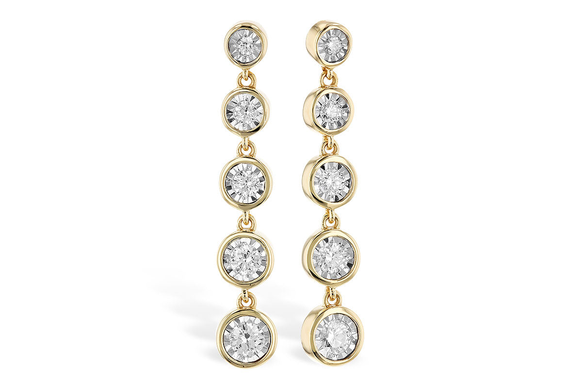 Allison Kaufman Diamond Earrings in 14K Yellow Gold, 0.36 ctw (E2146)