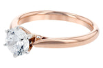 Allison Kaufman Diamond Engagement Ring Semi-Mount in 14K Rose Gold, 0.04 ctw (L7485), alternate view