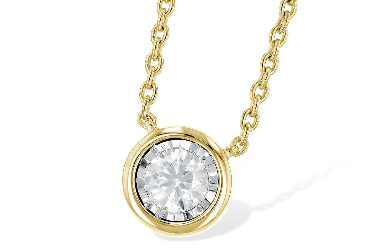 Allison Kaufman Diamond Necklace in 14K Yellow Gold, 0.24 ctw (NR60-25)