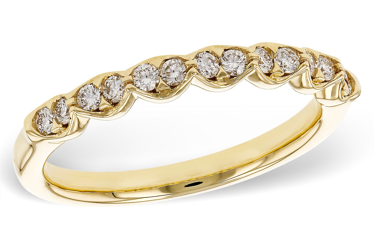 Allison Kaufman Diamond Wedding Band in 14K Yellow Gold, 0.25 ctw (W2657)