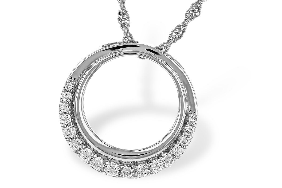 Allison Kaufman Diamond Necklace in 14K White Gold, 0.20 ctw (N8678)