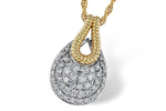 Allison Kaufman Diamond Necklace in 14K Yellow & White Gold, 0.50 ctw (N8745)