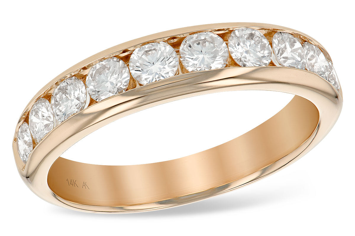 Allison Kaufman Diamond Wedding Band in 14K Rose Gold, 1.00 ctw (WR111-1)