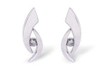 Allison Kaufman Diamond Earrings in 14K White Gold, 0.14 ctw (E1370)