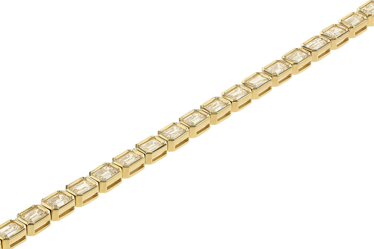 Allison Kaufman Fancy-Cut Diamond Bracelet in 14K Yellow Gold, 6.20 ctw, alternate view