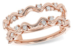 Allison Kaufman Diamond Ring Guard in 14K Rose Gold, 0.32 ctw (W2376)