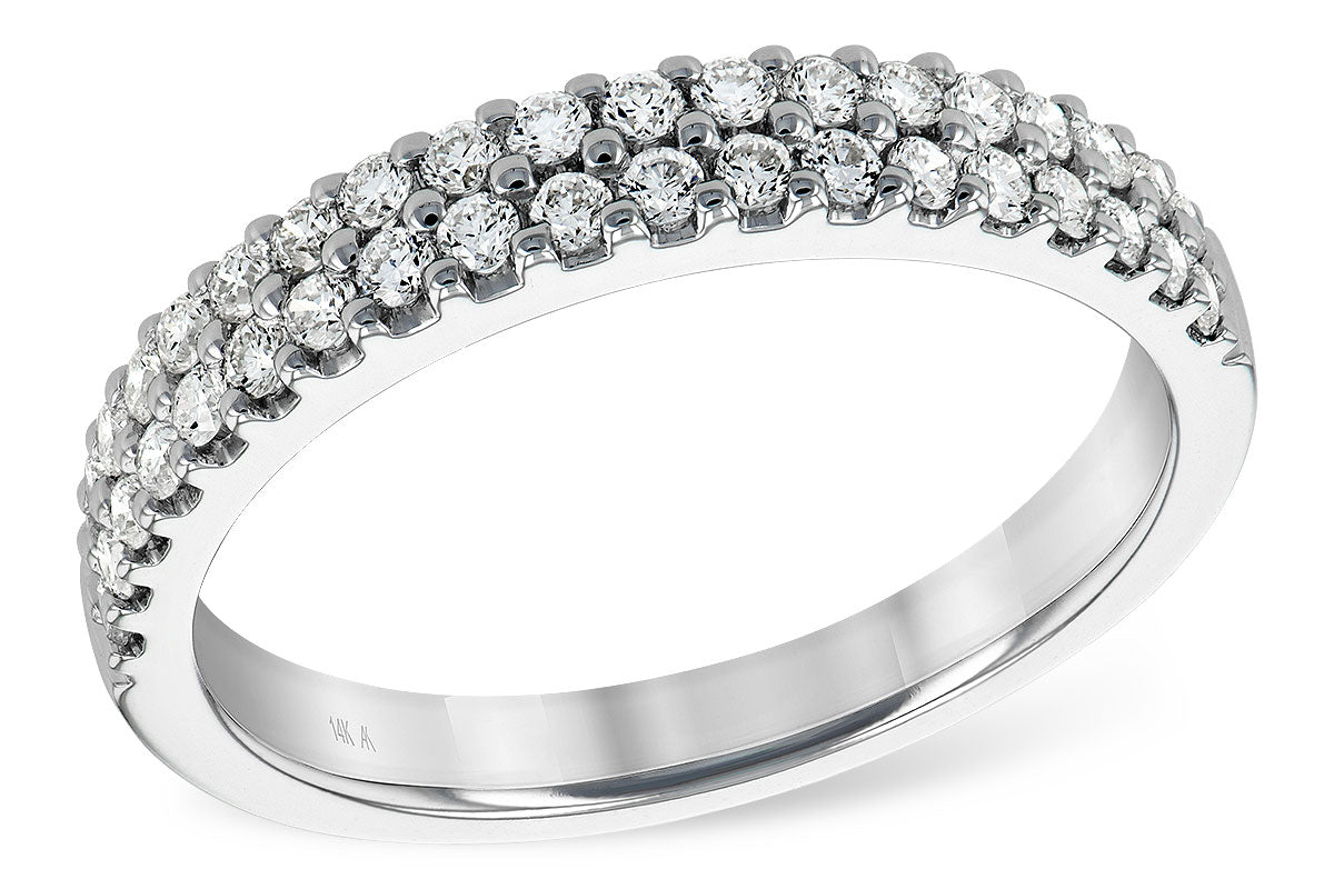 Allison Kaufman Diamond Wedding Band in 14K White Gold, 0.50 ctw (WR121-50)