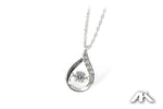 Allison Kaufman Diamond Necklace in 14K White Gold, 0.19 ctw (N7732)