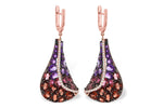 Allison Kaufman Multi-Gemstone & Diamond Earrings in 14K Rose Gold, 6.74 ctw