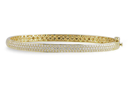 Allison Kaufman Diamond Bangle Bracelet in 14K Yellow Gold, 1.50 ctw