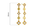 Allison Kaufman Diamond Earrings in 14K Yellow Gold, 0.25 ctw (E2421), alternate view