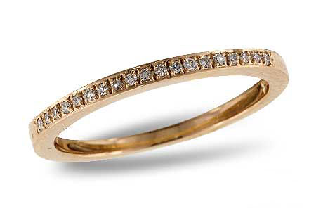 Allison Kaufman Diamond Wedding Band in 14K Rose Gold, 0.07 ctw (W1802)