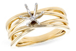 Allison Kaufman Engagement Ring Semi-Mount in 14K Yellow Gold (L7818)