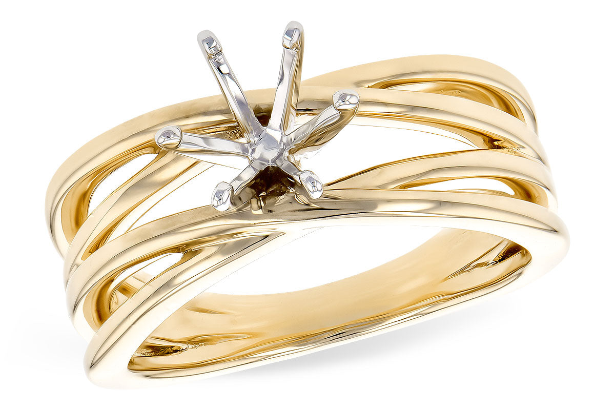 Allison Kaufman Engagement Ring Semi-Mount in 14K Yellow Gold (L7818)
