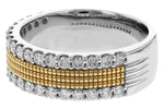 Allison Kaufman Diamond Wedding Band in 14K Yellow & White Gold, 0.70 ctw, alternate view