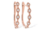 Allison Kaufman Diamond Earrings in 14K Rose Gold, 0.25 ctw (E2126)