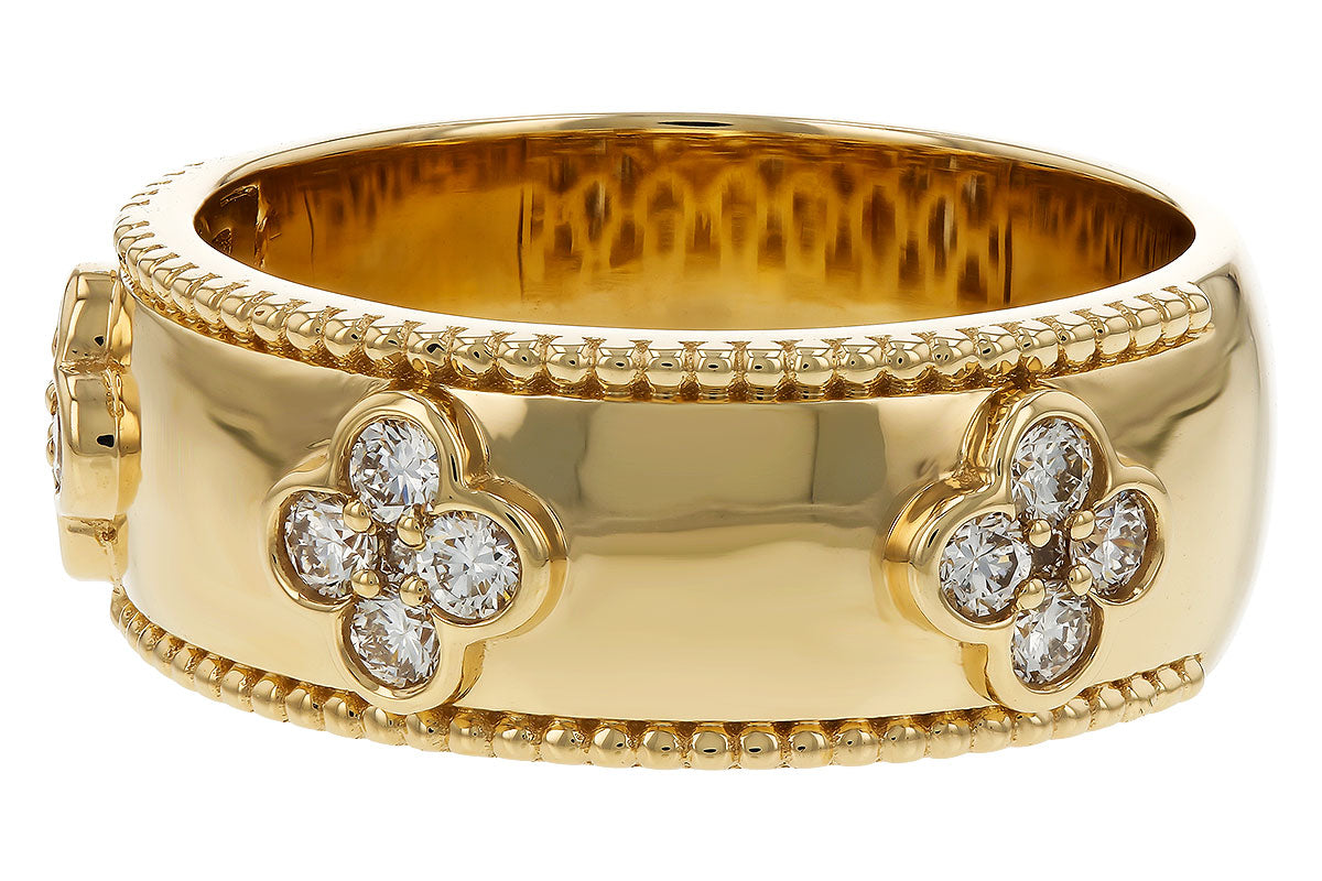 Allison Kaufman Diamond Wedding Band in 14K Yellow Gold, 0.35 ctw (W2676), alternate view
