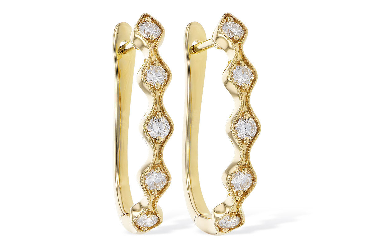 Allison Kaufman Diamond Earrings in 14K Yellow Gold, 0.50 ctw (E2127)