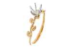 Allison Kaufman Engagement Ring Semi-Mount in 14K Yellow Gold (L7908), alternate view