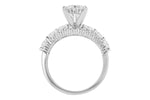 Allison Kaufman Diamond Engagement Ring Semi-Mount in 14K White Gold, 1.55 ctw, alternate view