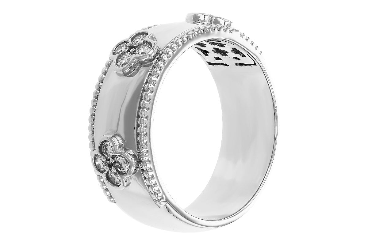 Allison Kaufman Diamond Wedding Band in 14K White Gold, 0.35 ctw (W2676), alternate view