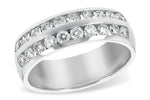 Allison Kaufman Diamond Wedding Band in 14K White Gold, 0.75 ctw (WR135-75)
