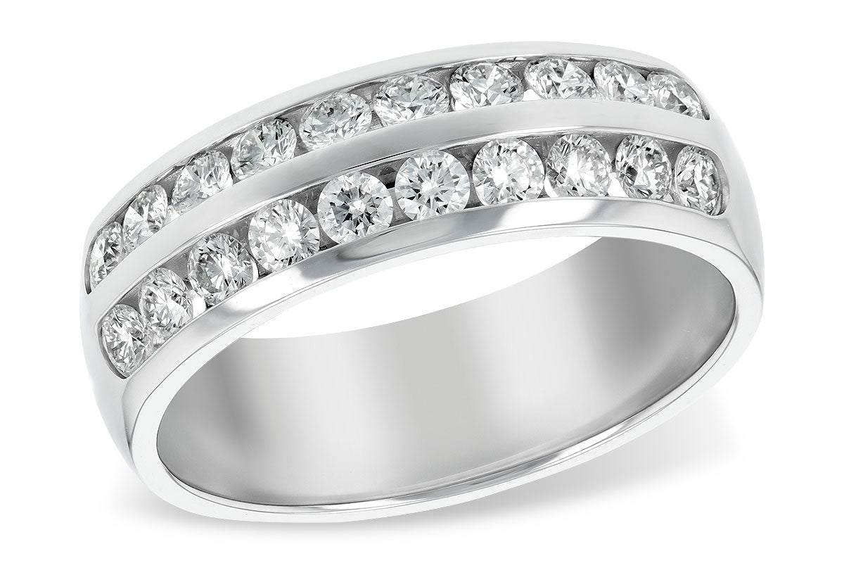 Allison Kaufman Diamond Wedding Band in 14K White Gold, 0.75 ctw (WR135-75)