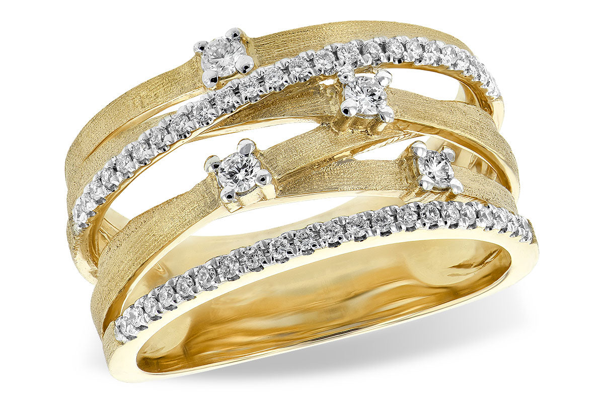Allison Kaufman Diamond Wedding Band in 14K Yellow Gold, 0.37 ctw