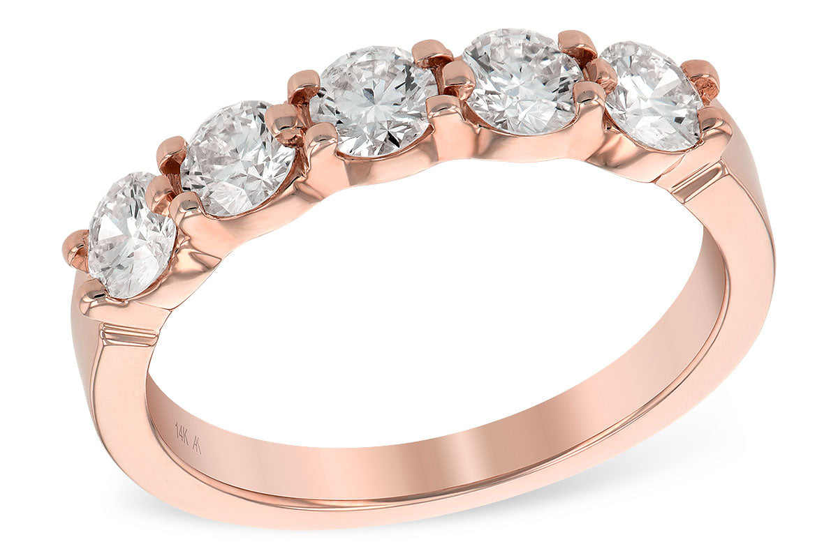 Allison Kaufman Diamond Wedding Band in 14K Rose Gold, 1.00 ctw (WR125-1)