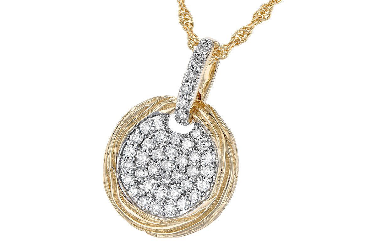 Allison Kaufman Diamond Necklace in 14K Yellow Gold, 0.31 ctw, alternate view