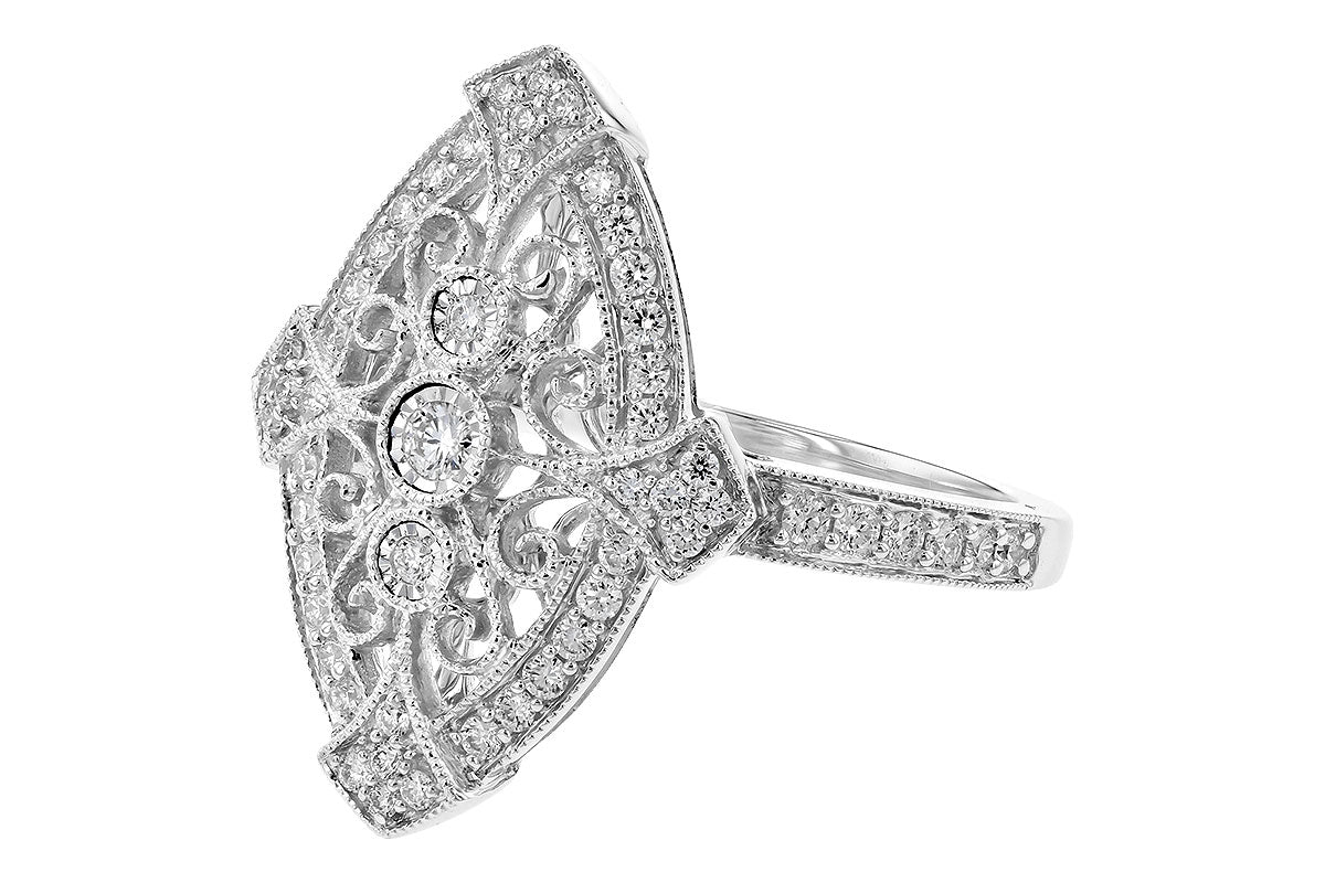 Allison Kaufman Diamond Ring in 14K White Gold, 0.40 ctw (D5806), alternate view