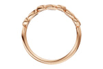 Allison Kaufman Wedding Band in 14K Rose Gold (W2658), alternate view