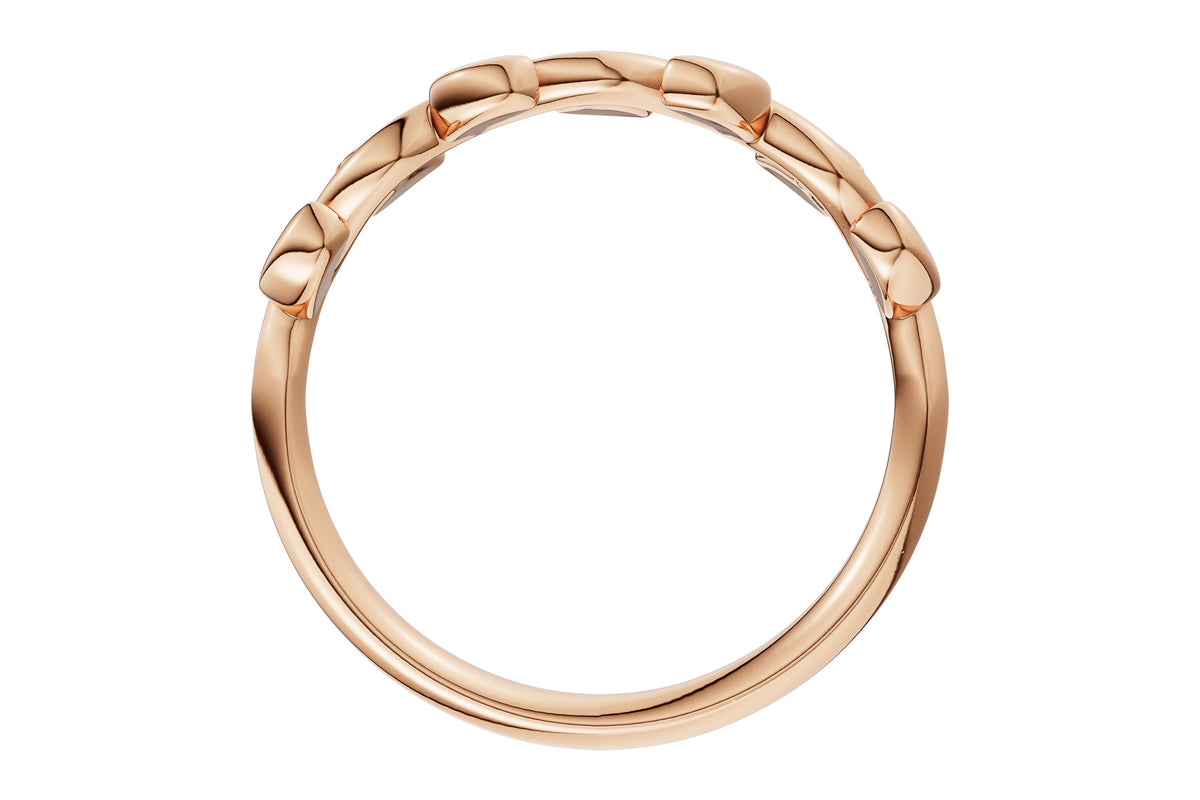 Allison Kaufman Wedding Band in 14K Rose Gold (W2658), alternate view