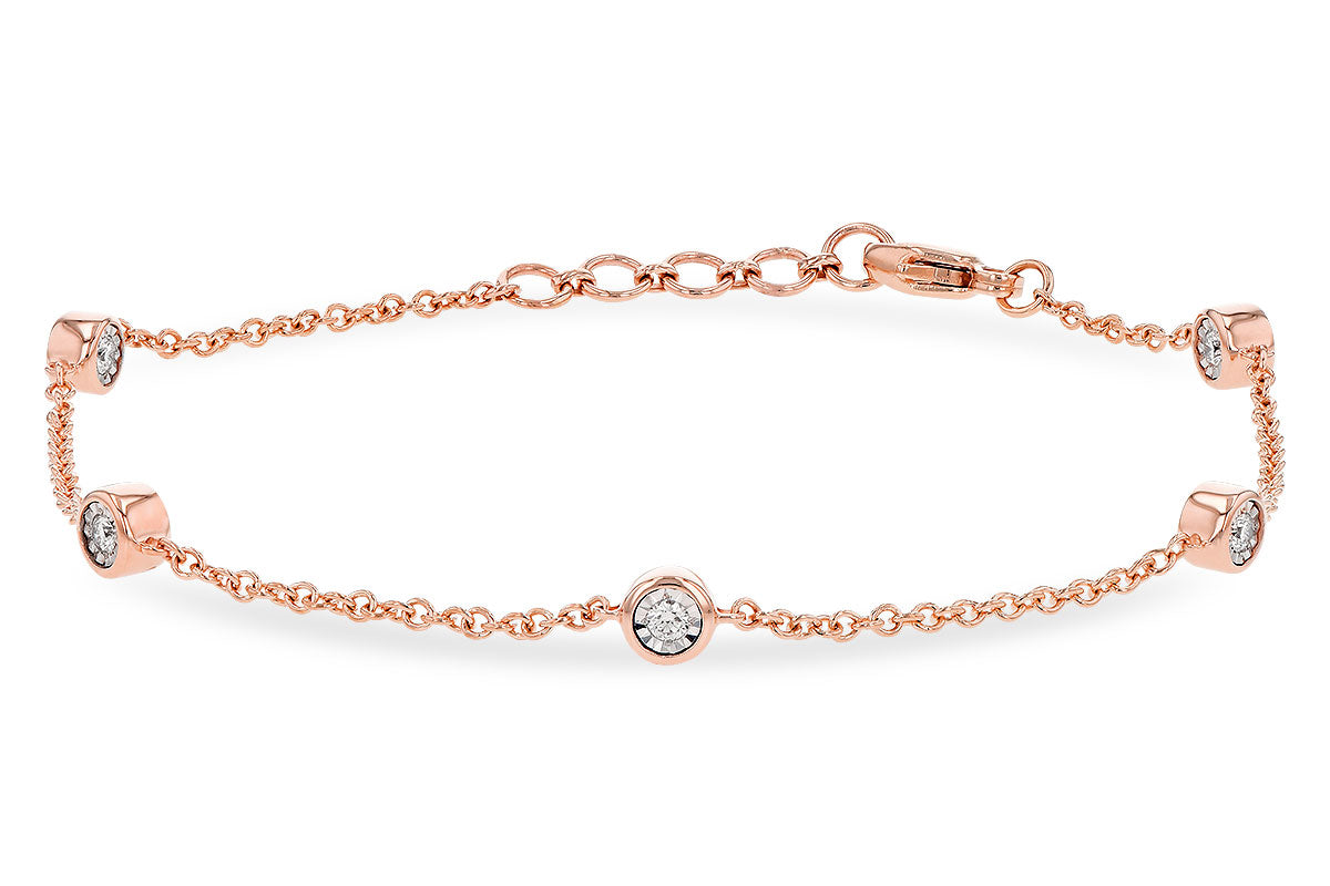 Allison Kaufman Diamond Bracelet in 14K Rose Gold, 0.25 ctw
