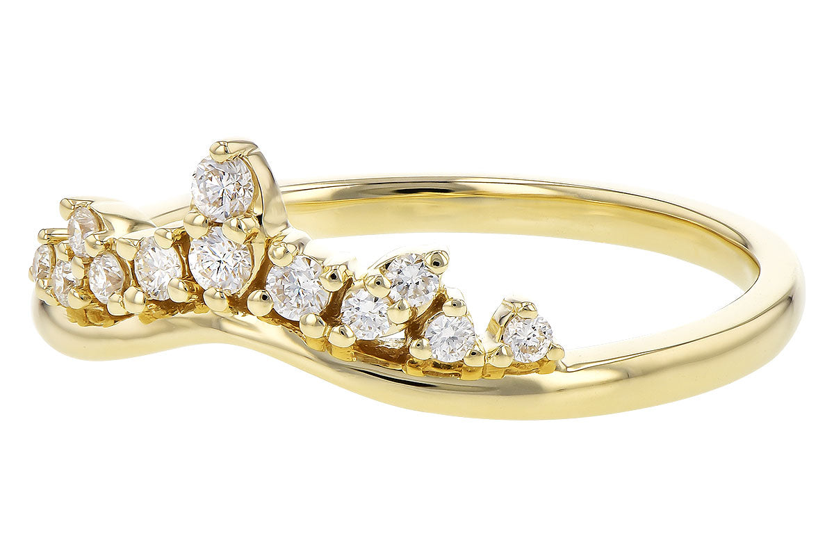 Allison Kaufman Diamond Band Enhancer in 14K Yellow Gold, 0.15 ctw, alternate view