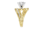 Allison Kaufman Diamond Engagement Ring Semi-Mount in 14K Yellow Gold, 0.50 ctw (L7953), alternate view