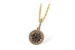 Allison Kaufman Brown Diamond Necklace in 14K Yellow Gold, 0.51 ctw